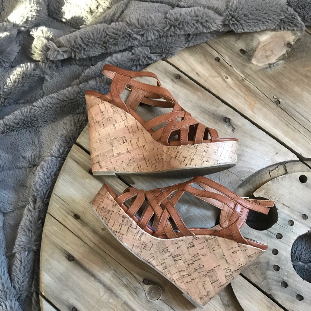 Steve Madden cork wedges
